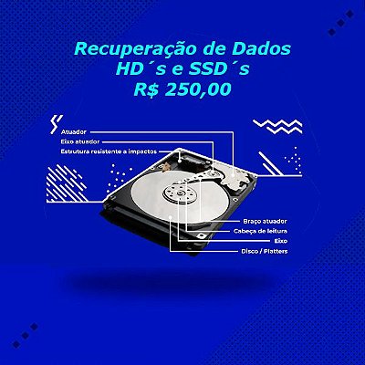 RECUPERAÇÃO DE DADOS HD´s e SSD´s