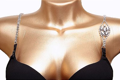 Alças de sutiã com pedrarias Clearance