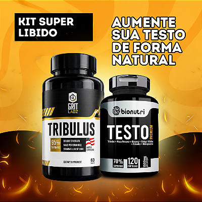 KIT Super Libido (Tribulus Premium + Testo)