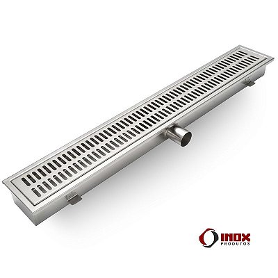 Ralo Classic com Saída Lateral - Grelha com Furos Oblongos