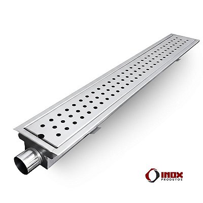 Ralo G10 Com Saída Na Ponta - Grelha com Furos Redondos