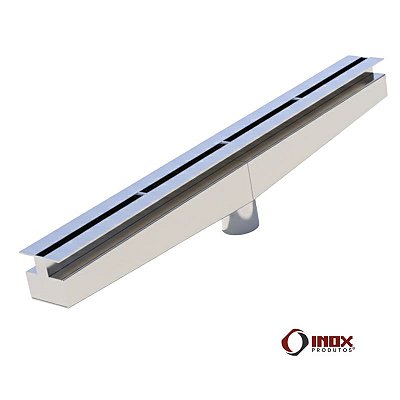 Ralo G61 Com Saída Embaixo No Centro - Canaleta Para Piso