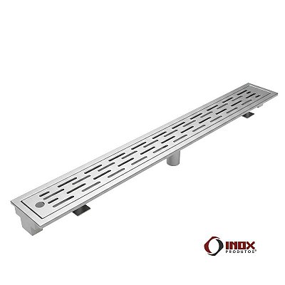 Ralo G40 com Saída Embaixo - Calha, Grelha e Cesto Coletor de Resíduos