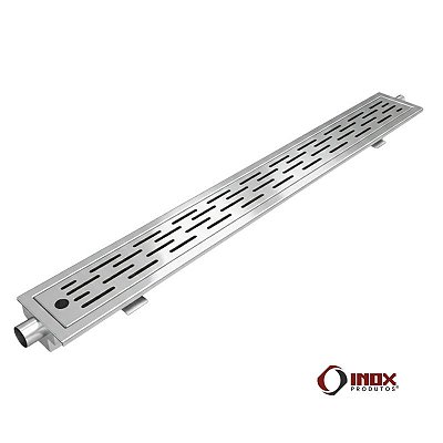 Ralo G40 com Saída na Ponta - Calha, Grelha e Cesto Coletor de Resíduos