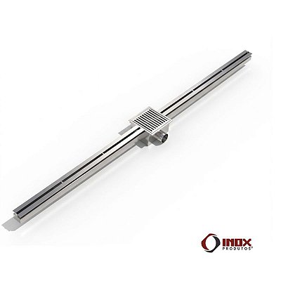 Ralo G63 com Saída Lateral - Caixa com Sifão, Cesto Coletor e Canaleta dos 2 lados