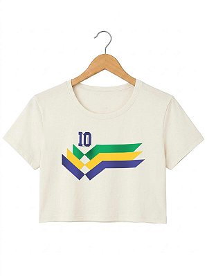 Cropped Camisa 10 - Off-white
