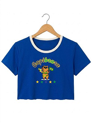 Cropped CapiBRAra- Azul