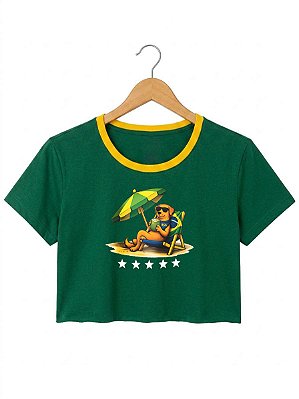 Cropped Caramelo- Verde