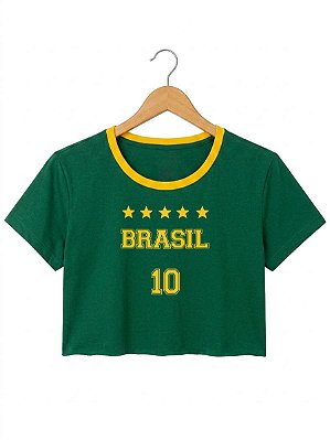 Cropped Brasil- Verde