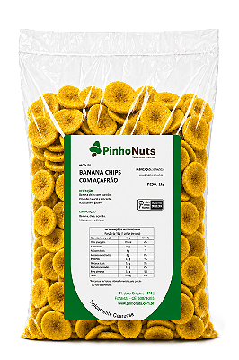 Banana Chips com Açafrão - Pinho Nuts