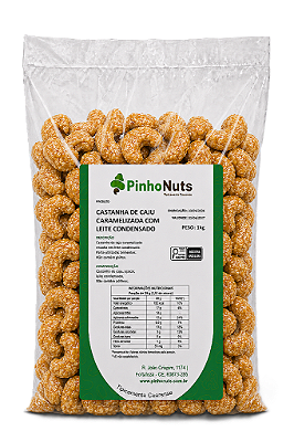 Castanha de Caju Caramelizada com Leite Condensado - Pinho Nuts