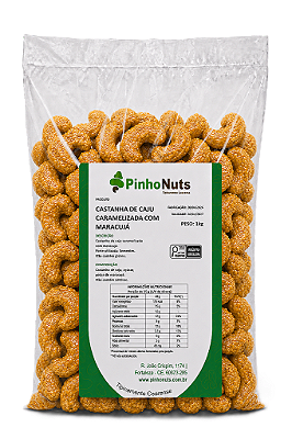 Castanha de Caju Caramelizada com Maracujá - Pinho Nuts