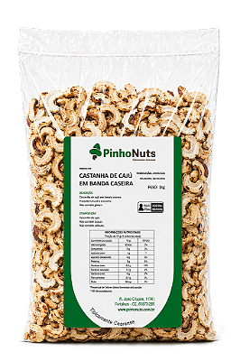 Castanha de Caju em Banda Caseira - Pinho Nuts