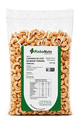 Castanha de Caju em Banda Torrada com Sal - Pinho Nuts