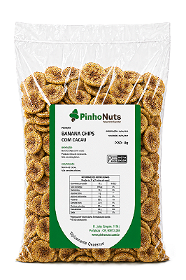 Banana Chips com Cacau - Pinho Nuts