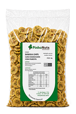 Banana Chips com Chimichurri com Pimenta - Pinho Nuts