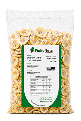 Banana Chips com Leite Ninho - Pinho Nuts