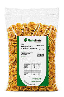 Banana Chips com Páprica Defumada - Pinho Nuts
