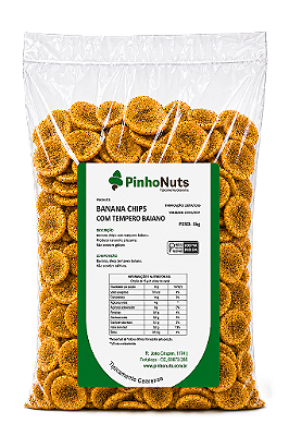 Banana Chips com Tempero Baiano - Pinho Nuts