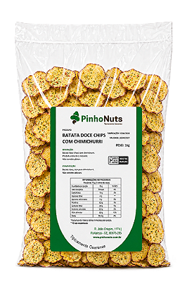 Batata Doce Chips com Chimichurri - Pinho Nuts