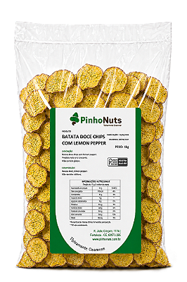 Batata Doce Chips com Lemon Pepper - Pinho Nuts
