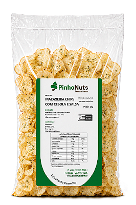 Macaxeira Chips com Alho, Cebola e Salsa - Pinho Nuts