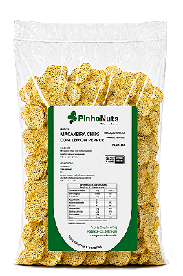 Macaxeira Chips com Lemon Pepper - Pinho Nuts