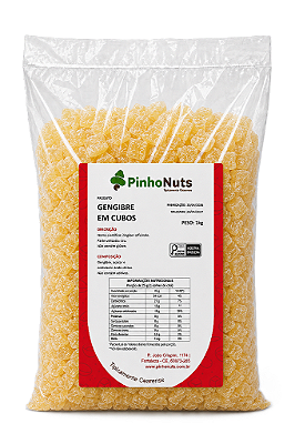 Gengibre em Cubos - Pinho Nuts
