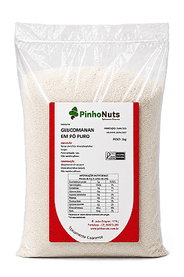 Glucomanan em Po Puro - Pinho Nuts