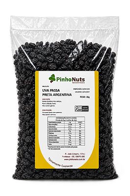 Uva Passa Preta Argentina - Pinho Nuts