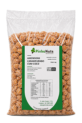 Amendoim Caramelizado com Coco - Pinho Nuts