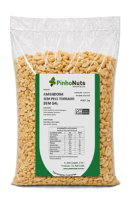 Amendoim Sem Pele Torrado Sem Sal - Pinho Nuts
