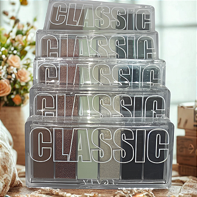 Estojo Paleta de Sombras Metálicas e Mattes Classic - Cor 1