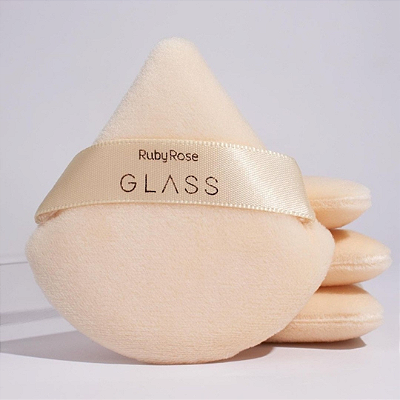 Esponja de Pó Powder Puff Glass - Ruby Rose