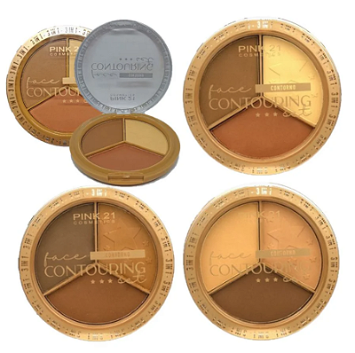 Pink21 Trio de Contorno Facial Versátil - 1