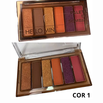 Paleta de Sombra Hello Mini 6 Cores Cor 1