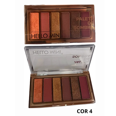 Paleta de Sombra Hello Mini 6 Cores Cor 4
