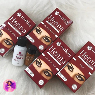 Henna Makiaj Desing De Sobrancelhas Profissional - MARROM