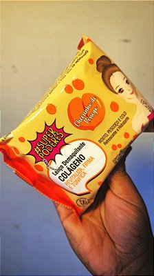 Lenço demaquialante Colágeno Cheirinho de Pêssego - SUPER PODERES