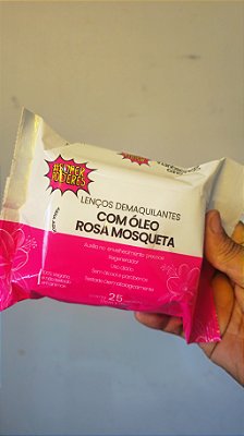 Lenço Demaquilante Super Poderes com Óleo de Rosa Mosqueta
