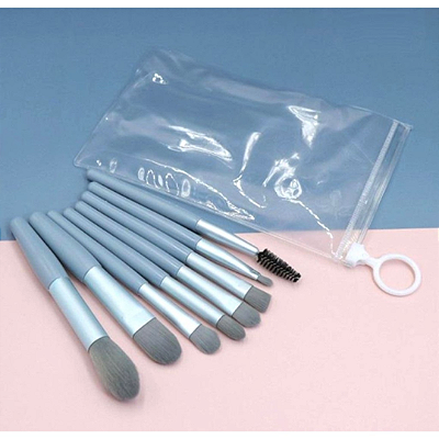 Kit 8 Pincel para Maquiagem c/ Necessaire