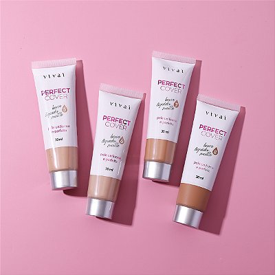 Base Líquida Perfect Cover Tons Médios - Vivai