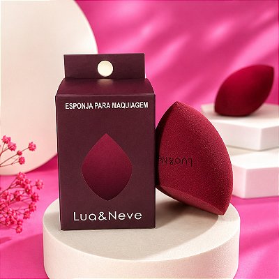 Esponja Chanfrada para maquiagem - Lua e Neve