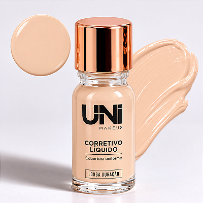Corretivo Líquido Coverage Concealer - Uni Makeup Cor 1