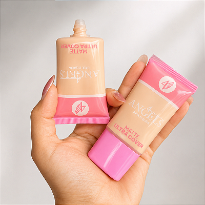 Base Líquida 4 Angels Alta Cobertura Efeito Natural Longa Duração