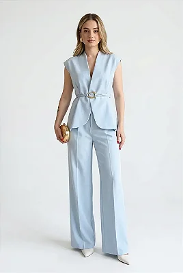 Conjunto Alfaiataria de Calça e Colete Miami