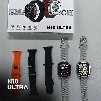 N10 ULTRA 49mm | KIT 4 PULSEIRAS | SERIES 10 | CUSTO BENEFÍCIO / DOURADO