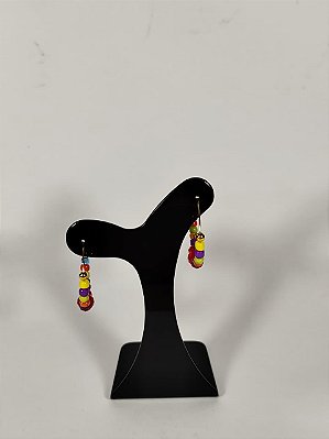 Brinco Argola 7 Linhas Cristais Coloridos - Axé e Luz