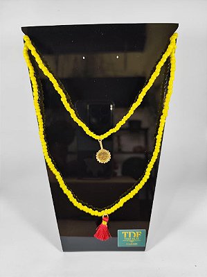 Guia Amarela 2 Voltas - Abebé e Tassel Vermelho