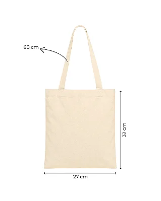 Ecobag Sacolas Ecológicas 27x32 cm (LxA) Ecobag 100% Algodão Cru Lisa